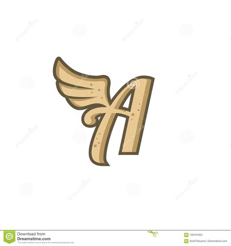 Alphabet hat jetzt eine eigene fluglinie: Alphabet Letter With Angel Bird Wing Stock Vector ...