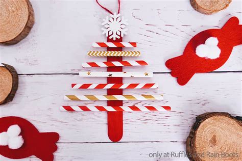 Paper Straw Christmas Tree Ornaments Are A Great Christmas Kids Craft