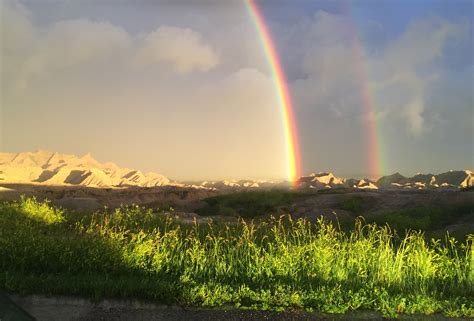 Badlands Rainbow After Storm Fan Photofridayblack Hills And Badlands