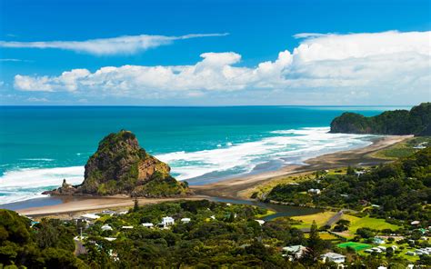 Download Ocean New Zealand Coast Village Photography Coastline 4k Ultra