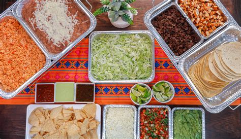 Deluxe Taco Bar Catering Menu Just Tacos And More Mexican