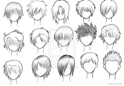 Draw Anime Male Hair 20 Full Image