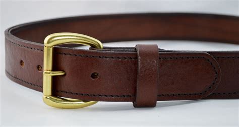 Mens Heavy Duty Leather Work Belt 1 12 Inch Wide