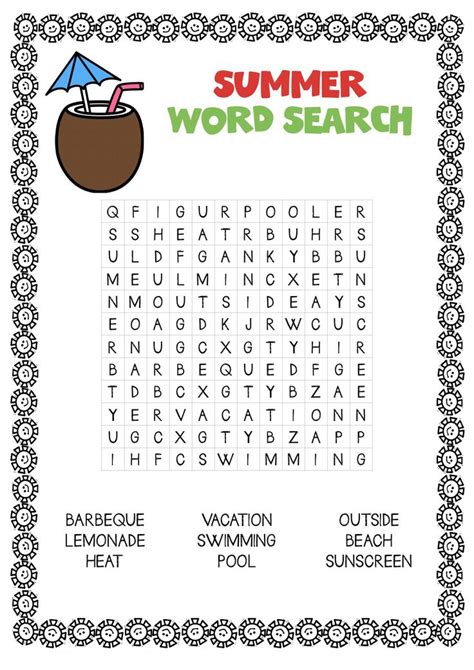 Incredible Hard Word Search Summer 2022 Awesome Word Search