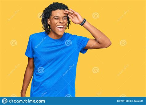 Young African American Man Wearing Casual Clothes Very Happy And