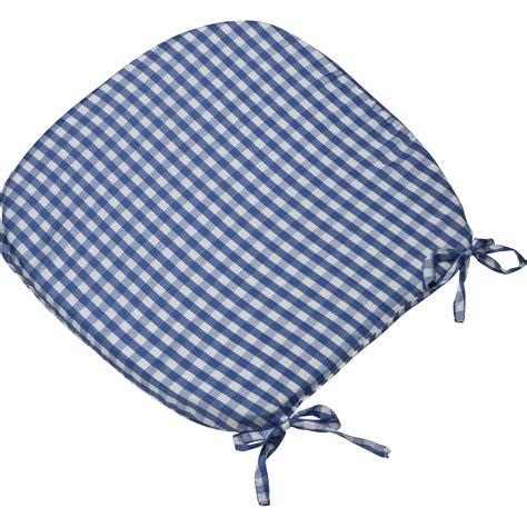 These options are made to be adjusted by the person who is using a dining chair, and they allow you to control the height of the seat, while ties on each side keep it in place. Gingham Check Tie On Seat Pad 16" x 16" Kitchen Outdoor ...