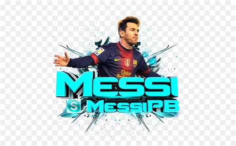 Lionel Messi Sepak Bola Desain Grafis Gambar Png