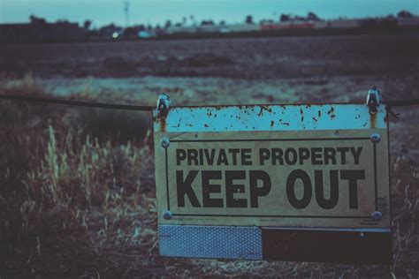 Private Property Keep Out Signboard · Free Stock Photo