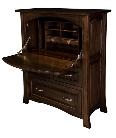 Amish Conrad Computer Armoire Secretary Desk Solid Wood Office