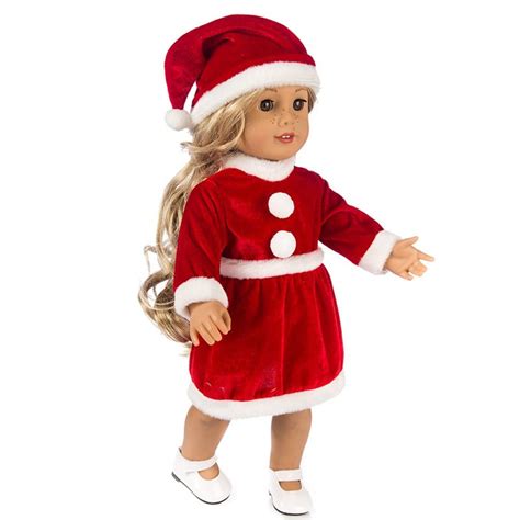 Mnycxen Chirstmas Clothes Dress Hat For 18 Inch American Boy Doll