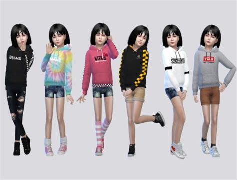 Hoodie For Girls P02 The Sims 4 Catalog