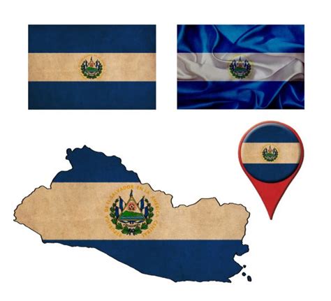 Bandera De El Salvador Mapa Im Genes Fotos De Stock Libres De