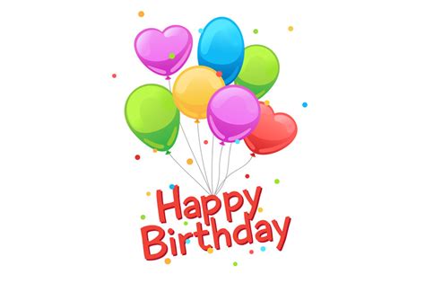 Happy Birthday Balloons Card Template By Smartstartstocker