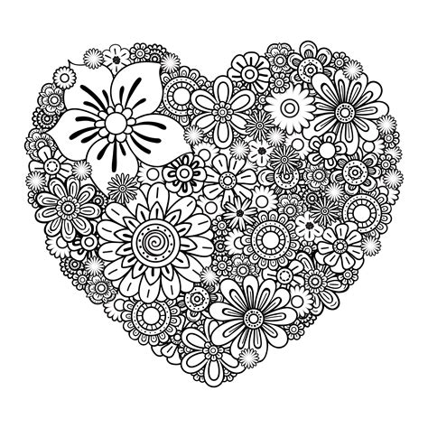 Heart Svg Floral Heart Svg Valentines Day Design Etsy Heart