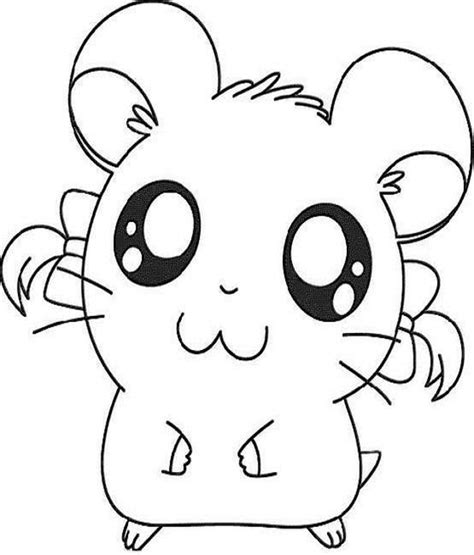 Desenhos De Hamster Kawaii Para Colorir E Imprimir ColorirOnline Com