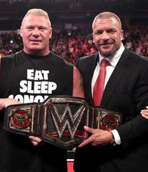 Triple Hs Former Comrade Surprisingly Dwarfs Brock Lesnar In Rare