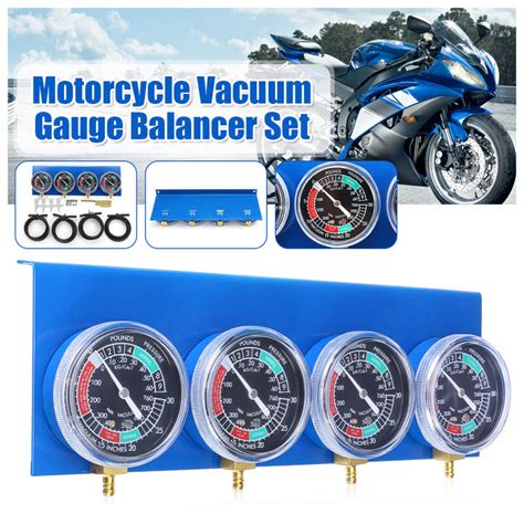 4pcsset Motorcycle Fuel Vacuum Carburetor Synchronizer Tool For 24