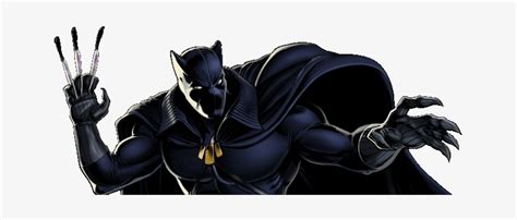 Classic Panther Black Panther Marvel Avengers 647x270 Png Download