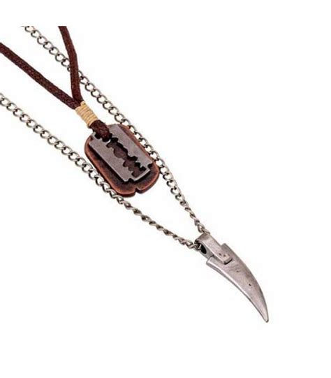 Razor Blade Necklace Pendant For Men