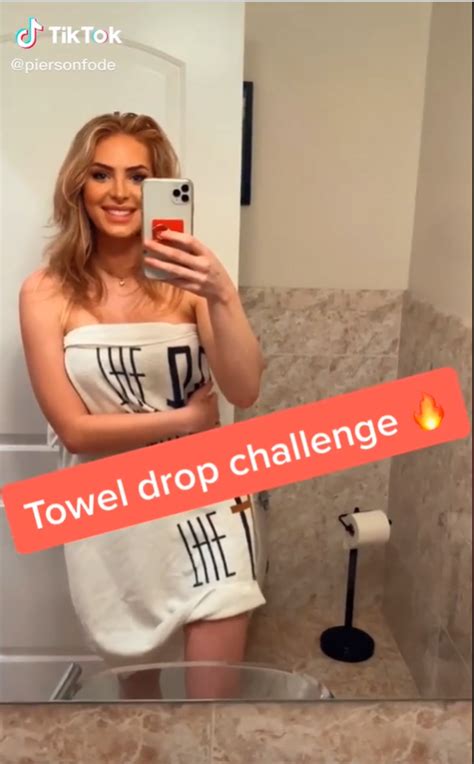 se ha explicado el towel drop challenge de tiktok para que no se caiga