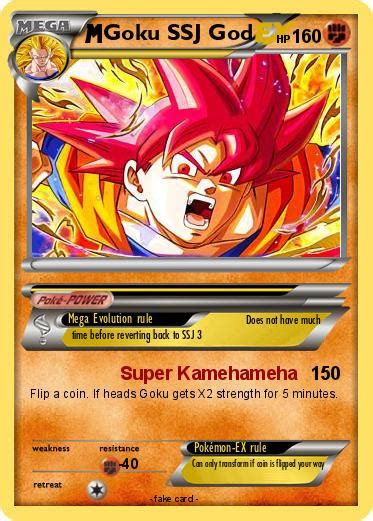 Pokémon Goku Ssj God 91 91 Super Kamehameha My Pokemon Card