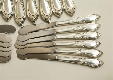 96 Piece Sterling Silver Flatware, International Silver, Rhapsody Pattern | Witherell's Auction ...