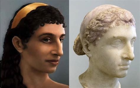 Cleopatra Reconstruction Based On Her Portrait From Heracleanum And A Bust Of Her O T Lounge