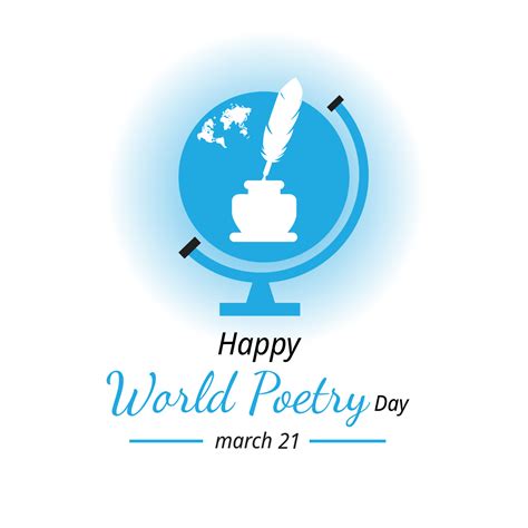World Poetry Day Vector Illustration Suitable For Greeting Card Poster