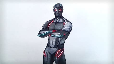 Drawing New Omega Skin Season 4 From Fortnite Pekart Youtube