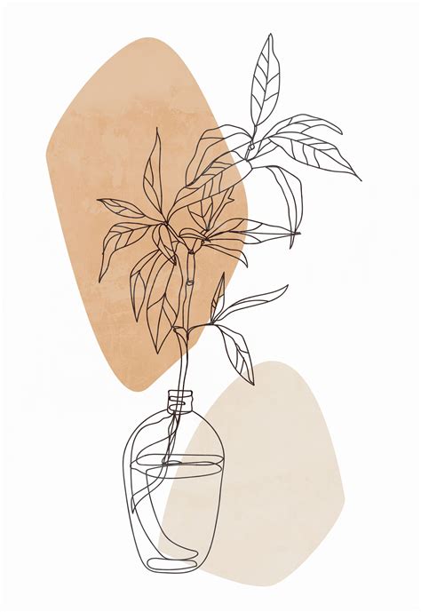 Line Art Drawings Aesthetic Plants Newton Just