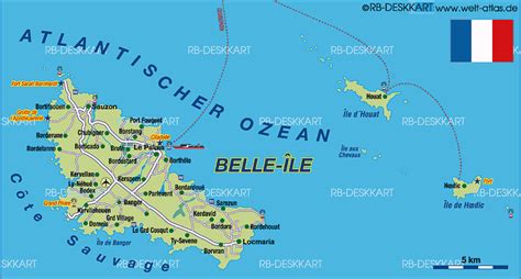 Karte Von Belle Ile Frankreich Bretagne Karte Auf Welt Atlasde