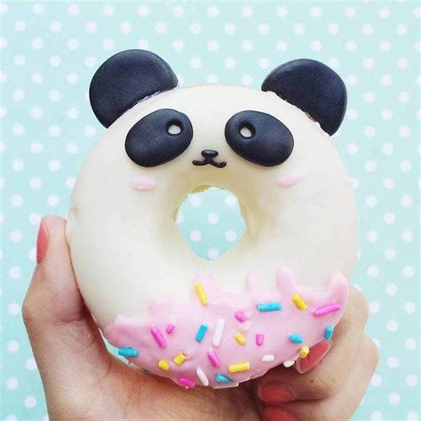 Look At This Panda Donut Cute Donuts Panda Cakes Panda Food