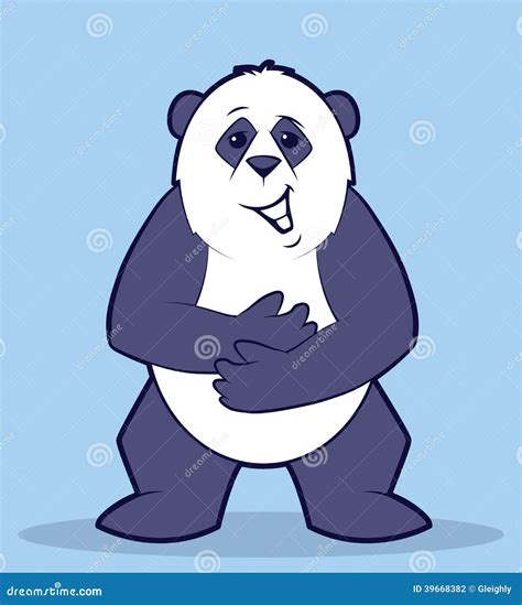 Panda Character Ilustração Do Vetor Ilustração De Roxo 39668382