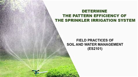 Determine The Pattern Efficiency Of A Sprinkler Irrigation Systems