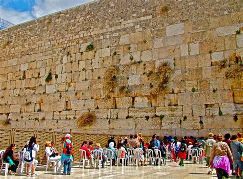 Women At Womens Area Of The Wailing Wall In Jerusalem Israel