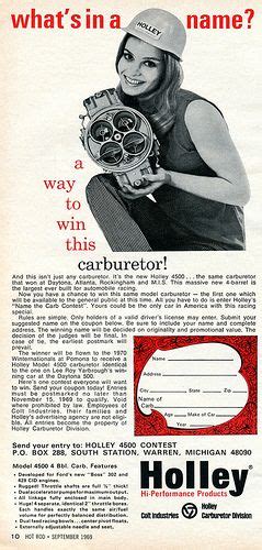 1969 Holley Carburetor Advertising Hot Rod Magazine September 1969