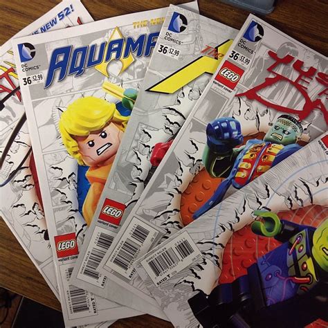 Lego Variant Covers For Dc Comics This Week Catwoman Aqu Flickr