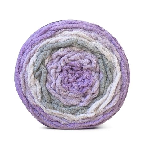 Bernat Cool Purple Ombre Blanket Ombre Yarn 6 Super Bulky Free