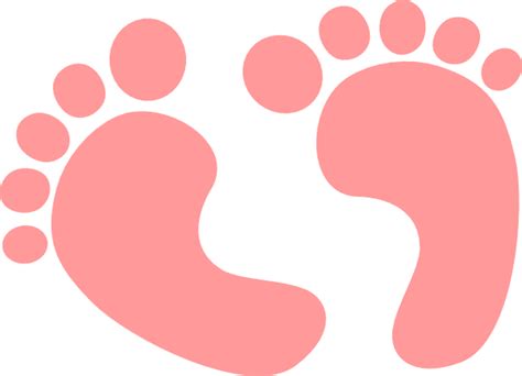 Baby Feet Coral Clip Art At Vector Clip Art Online Royalty