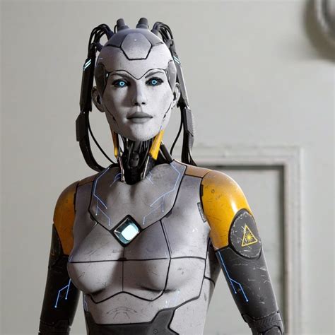 3d Model Sci Fi Female Android Character Cyberpunk Girl Arte Cyberpunk