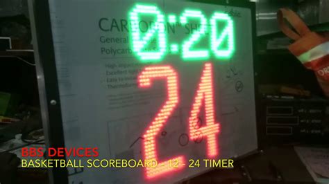 Basketball Shot Clock Programmable Timer With Buzzers Youtube