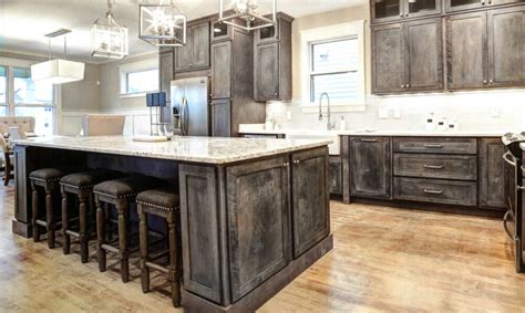Use 120 grit sandpaper to lightly sand the cabinets. Rustic Shaker Grey Kitchen Cabinets-color sample-RTA-All ...