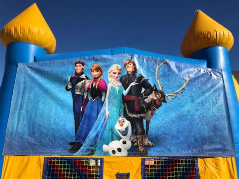 Frozen Bounce House Banner A Perfect Party Rental