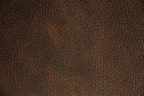 Dark Leather Texture Brown Clouded Hand Made Genuine Stock Photo