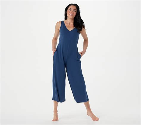 Qvc Anybody Cozy Knit Wide Leg Jumpsuit With Back Tie Detail Tvshoppingqueens