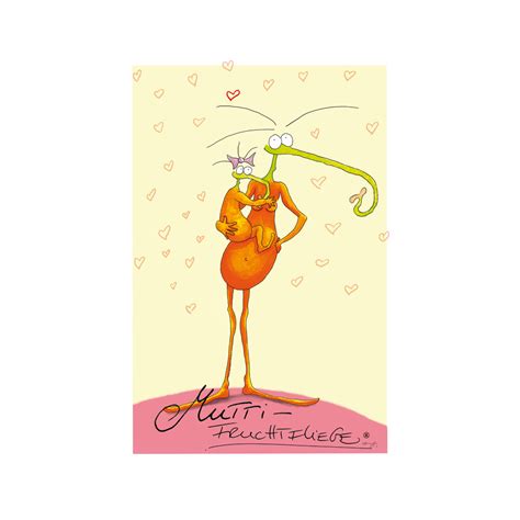 Mutti Fruchtfliege Postkarte