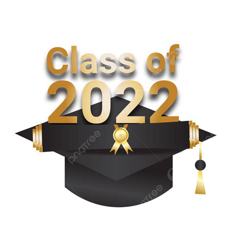 Golden Text Frame Vector Png Images Class Of 2022 With Golden Text