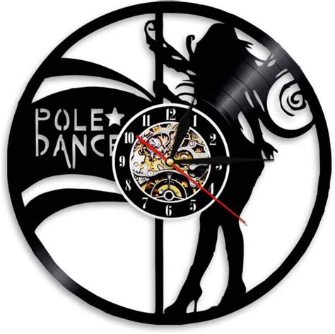 Ssclock Pole Dancer Clock Nightclub Girl Striptease Reloj De Pared