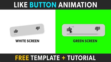 Free Youtube Like Button Animation Template After Effects Any
