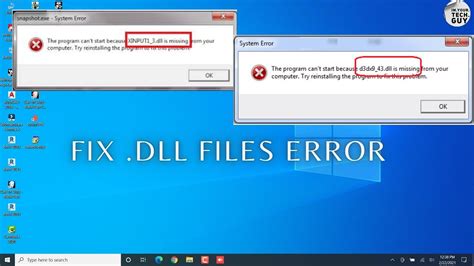 How To Fix Missing Dll Files In Windows 10 Mass East Africa Ltd